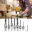 Woodworking Countersunk Drill Bits 7pcs Set 5 Flute Chamfer Tool with Hex Key 8