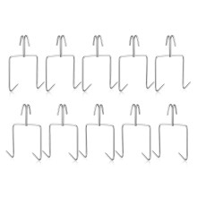 Set van 10 professionele vleeshangers, keukenslachtapparatuur