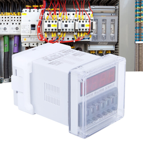LCD Time Relay Motor Controller 12V AC/DC CW/CCW 0.1S-99H Timing Switch