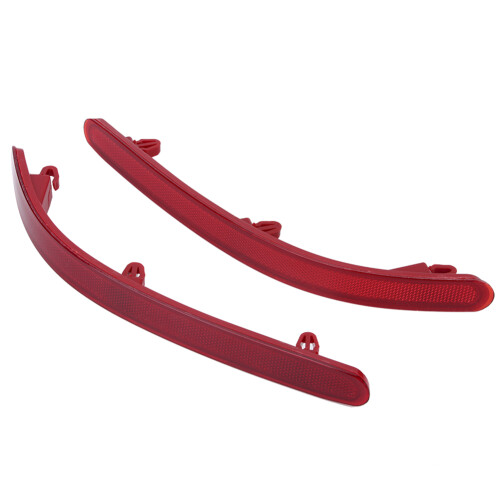 Rear Bumper Reflector Light 7L6945106A/5A Red Plastic Pair 1