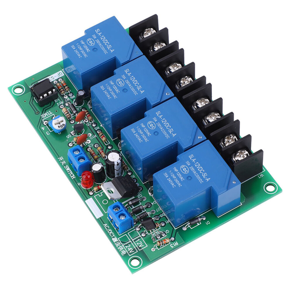 Power Time Sequence Board 4-Channel 30A Adjustable 0.5-4S Controller 5091392348981