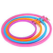 4Pcs Embroidery Hoops 4*10cm Color Cross Stitch Frames Sewing Tool