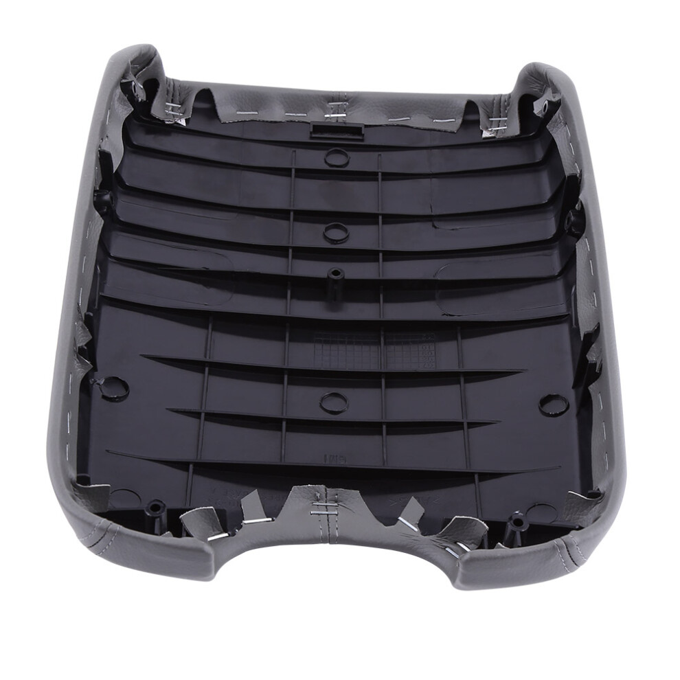 Microfiber Leather Armrest Cover For Honda Accord 2008-2012 Gray 9491392629411