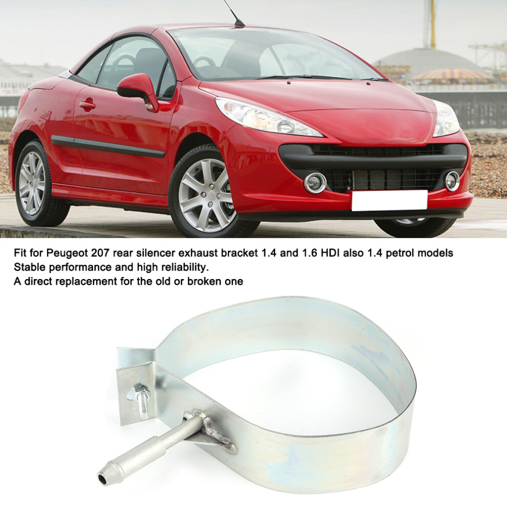 Exhaust Silencer Rear Bracket Hanger Replacement For Peugeot 207 Vehicle 7891392536160