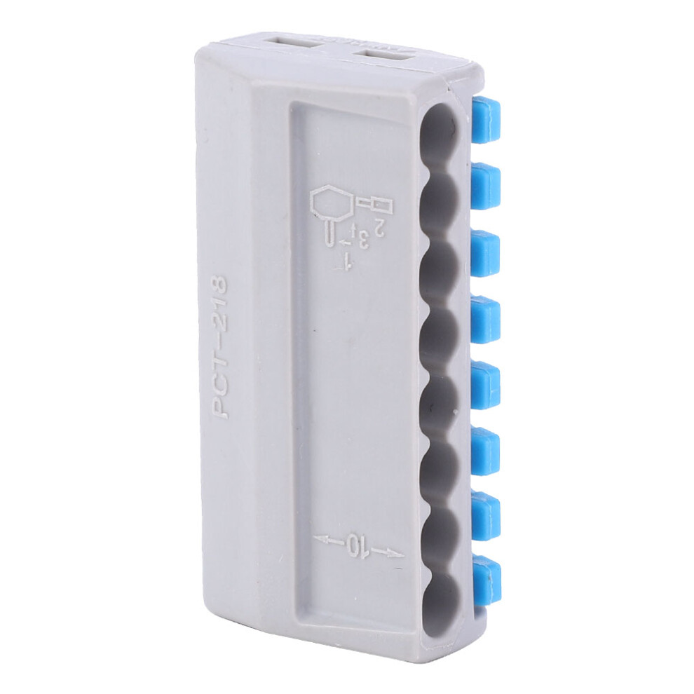 50 Pcs Pct-218 Wiring Conductor Terminal Block 32A 0.08-4Mmâ² Blue 7611392630695