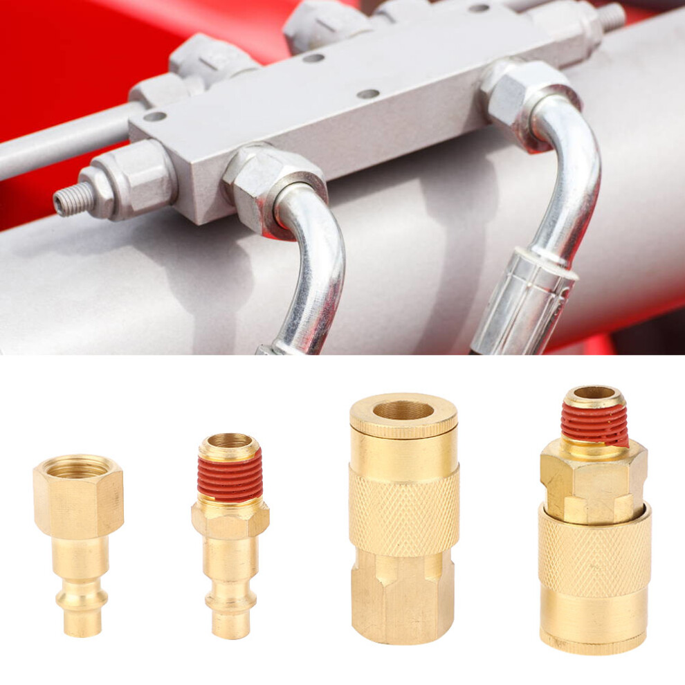 12Pcs 1/4 Inch Npt Air Hose Quick Release Connector Pneumatic Fitting 3391392631413