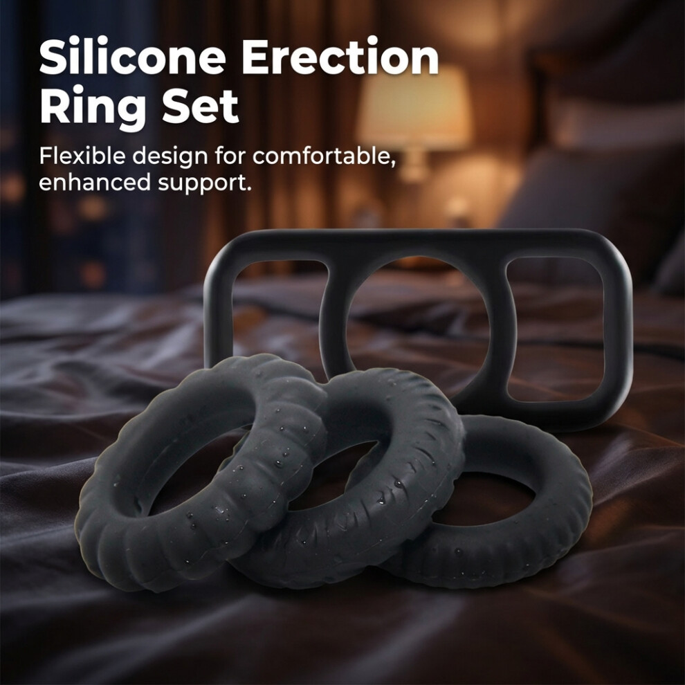 Hue-Grain Silicone Cock Ring - Durable Comfort Enhancer (50 Chars)