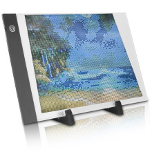 Luminous Diamond Painting Tools Set with 3-Level LED Dimming and Storage