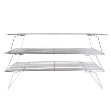 Kitchen Cooling Rack 3-Tier Folding Legs for Baking Cookies Cakes Grilling