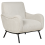 Beliani Armchair ALMIND Corduroy Light Grey 4
