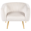 Beliani Armchair LACONIA Velvet Off-White 3
