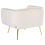 Beliani Armchair LACONIA Velvet Off-White 2