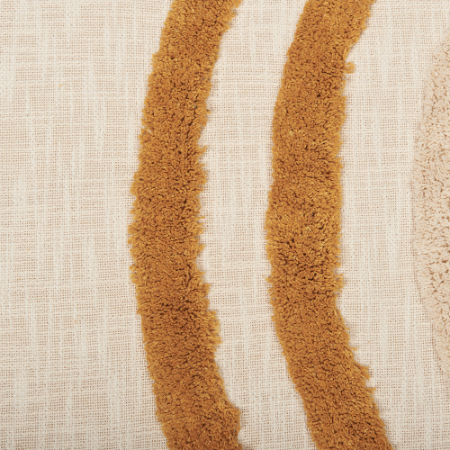 Beliani Blanket MATHURA Cotton 130 x 180 cm Beige 2