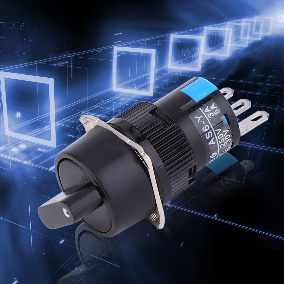 5PCS ASY-6 16mm Rotary Knob Switch