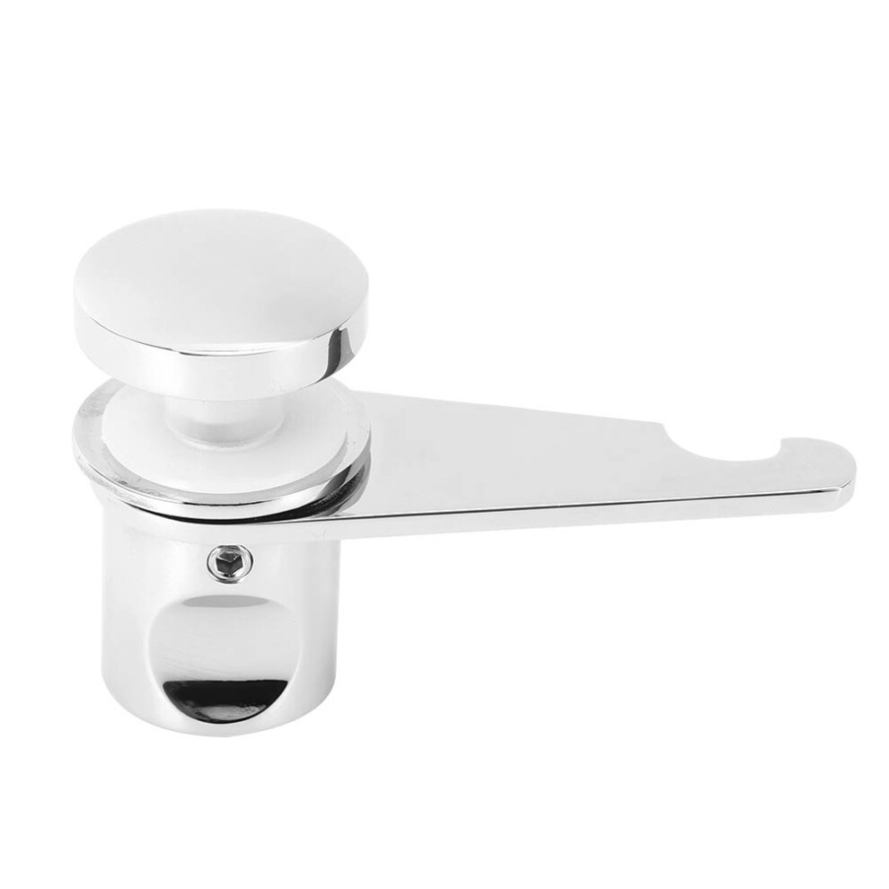 Glass Shower Door Lock - Matte Finish Durable Zinc Alloy 80Mm Secure Latch 4921392353153