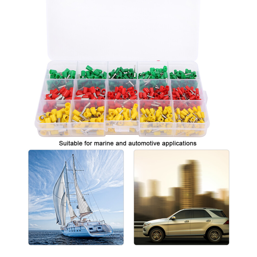 Copper Electrical Crimp Connectors 600Pcs Insulated Terminal Box For Wiring 7671392355400