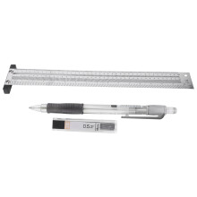 Ultra Precision Stainless Steel Woodworking Scribing Ruler 16 inch Guaging Tool