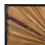 Beliani Wall Decor MERIDA 60 cm Teak Wood Brown 6