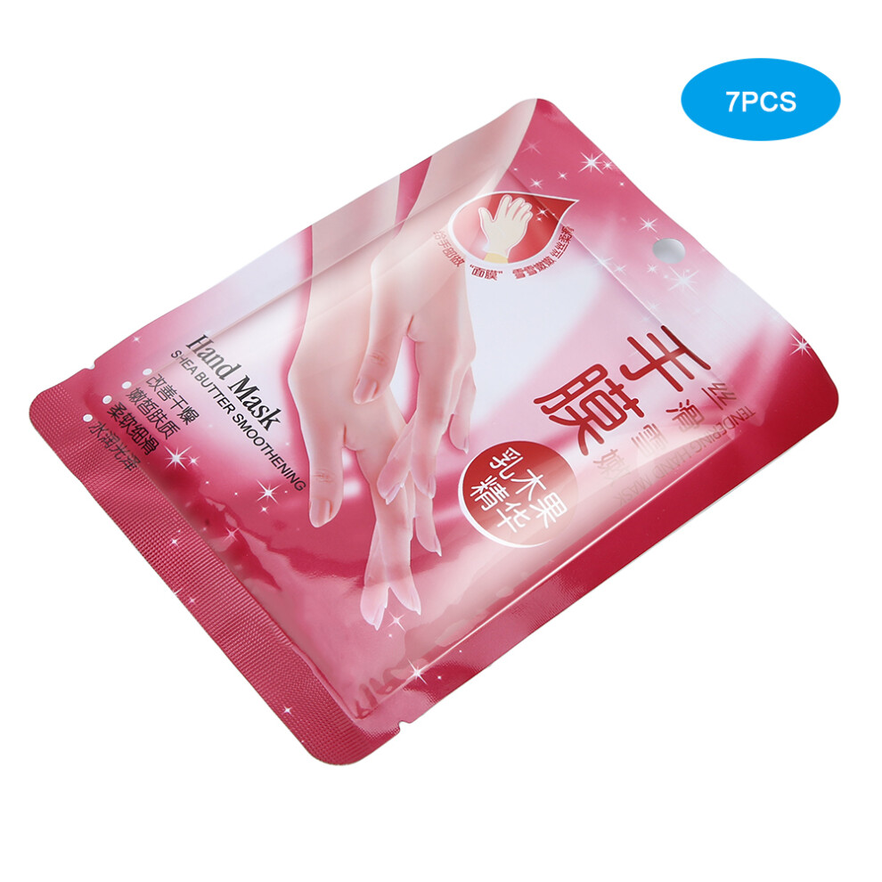 Shea Butter Hand Mask Gloves 7Pairs Nourishing Exfoliating 38g