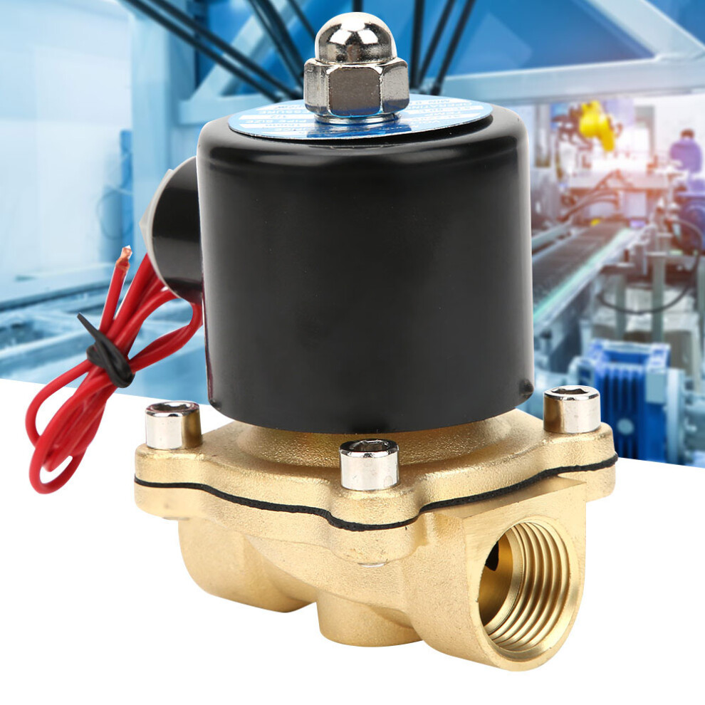 2W160-15 Brass Normally Closed Solenoid Valve G1/2 Bspp 24V 4621392356375