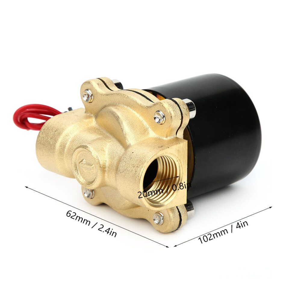 2W160-15 Brass Normally Closed Solenoid Valve 1/2In Bspp 12V 8781392356358