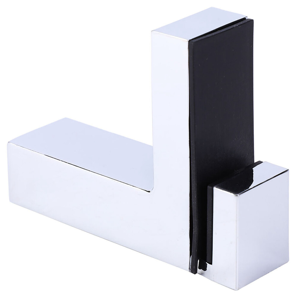 Secure F Type Glass Shelf Clamp Zinc Alloy Adjustable Wall Mount Hardware 4271392355030