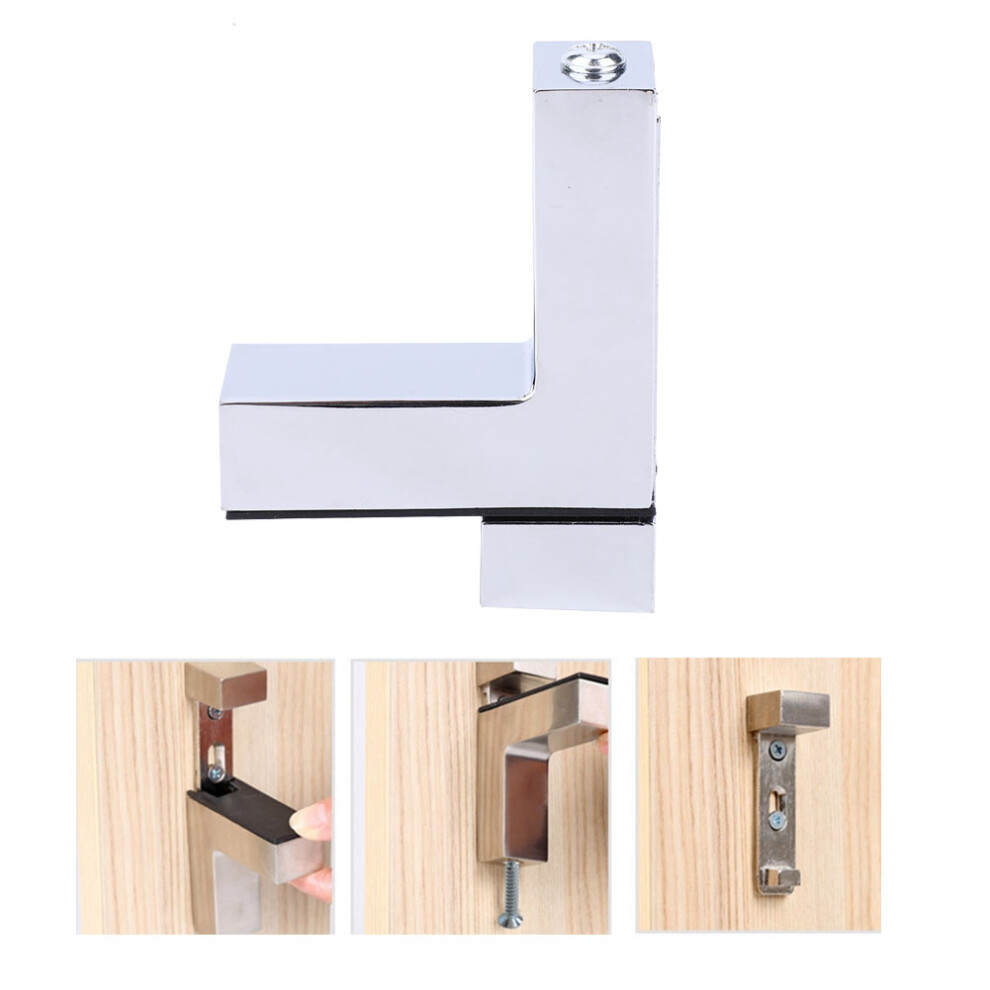 Adjustable Zinc Alloy Clamp Glass Shelf F-Type Hardware 84Mm Height 3051392354988