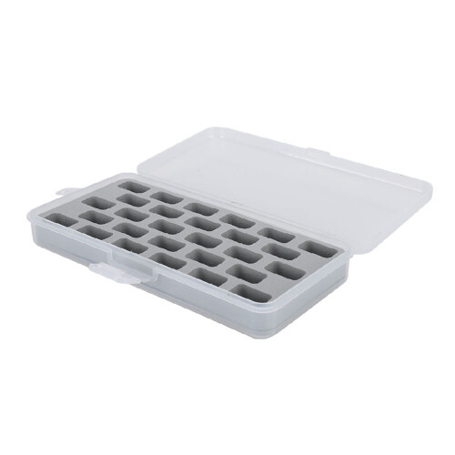 28 Slots Plastic Thread Spool Box Bobbin Storage Organizer for Sewing
