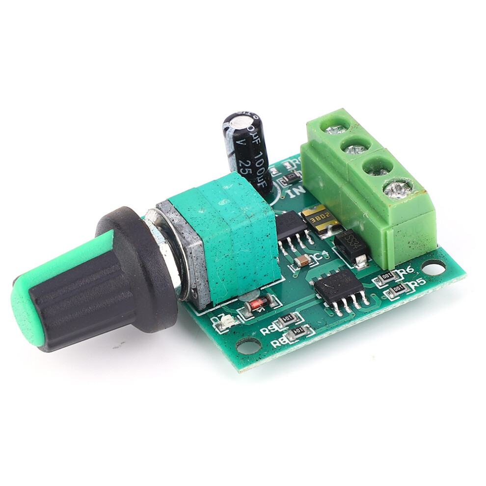 Pwm 1803Bk Dc Motor Speed Controller 30W 2A 0-100% 3771392357658