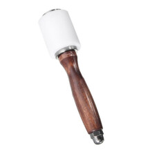 Durable Leather Nylon Carving Mallet Wooden Handle 350g for Craft Projects