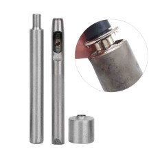 3 Pcs Stainless Steel Eyelet Hole Punch Die Set 8mm for Clothing Buckles