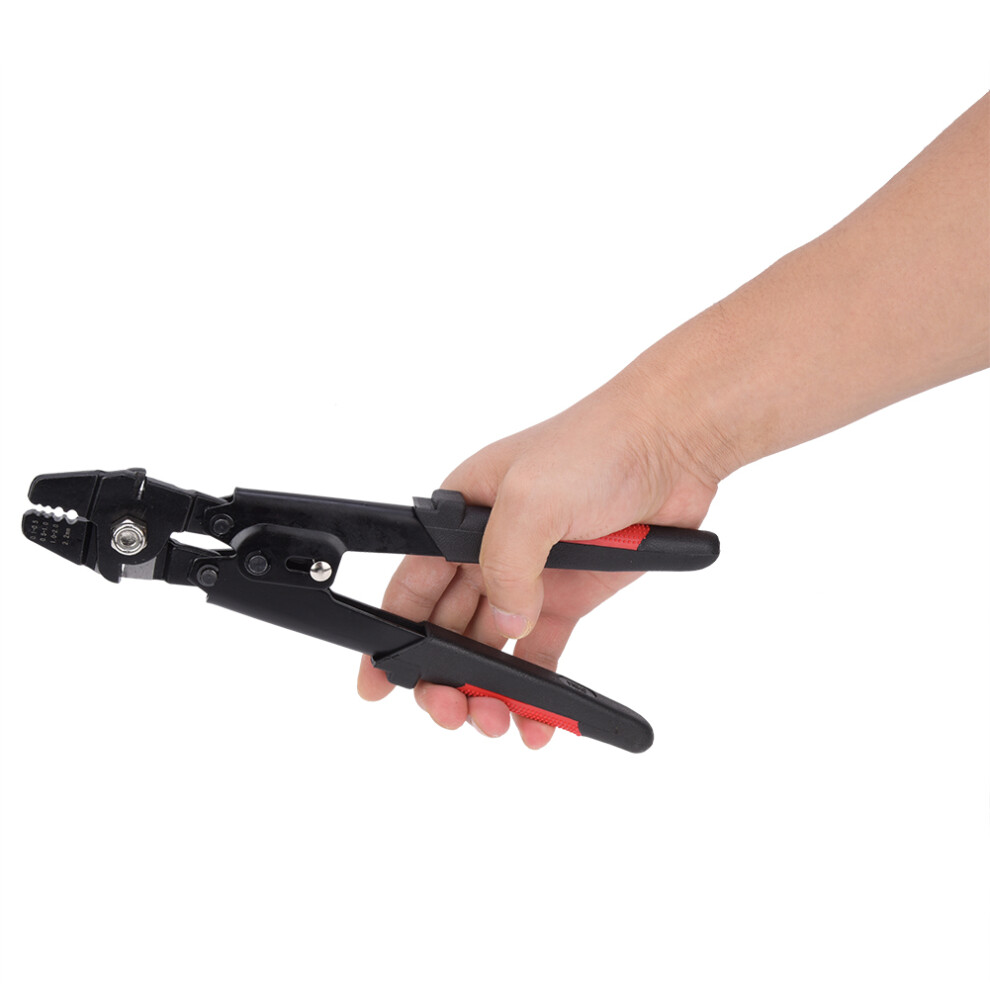Carbon Steel Hand Cable Crimper Plier 0.1-2.2Mmâ² Crimping Tool 7891392360239