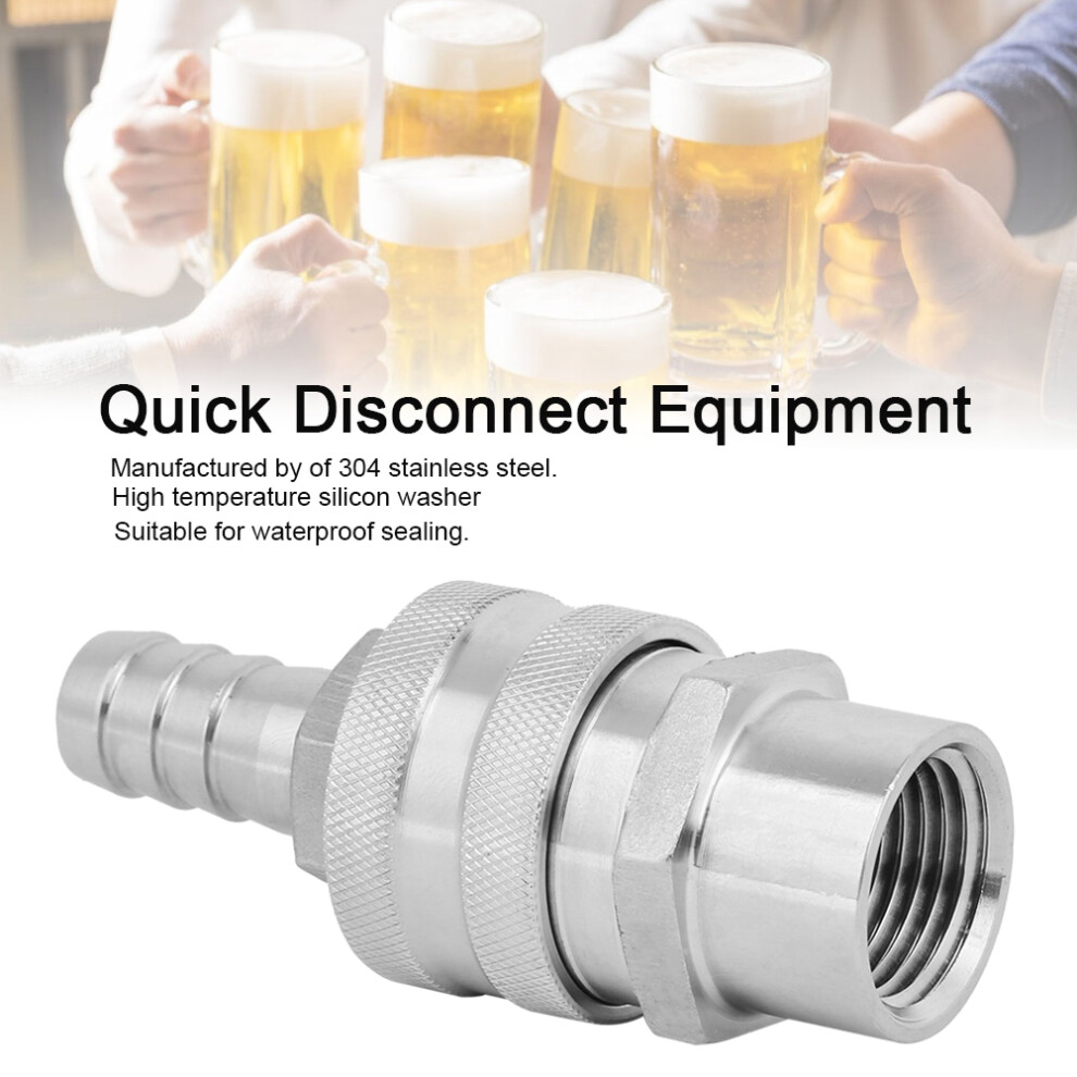 Stainless Steel Quick Disconnect Beer Pump Accessory 1/2-Inch Npt 8431392360601