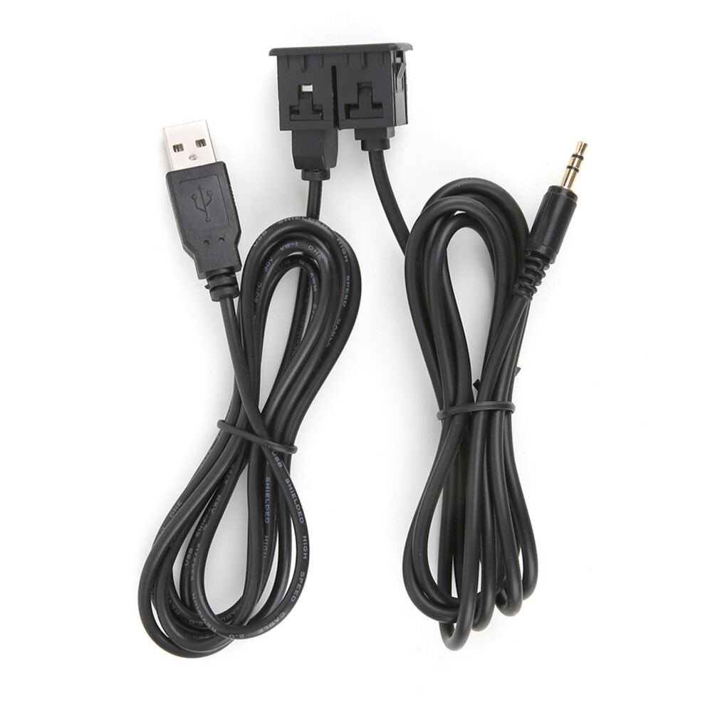 Aux Extension Cable Adapter 3.5Mm Flush Mount Usb Port Headphone Jack Car Boat 9391392360751