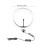 Dimmbares Ringlicht 30 cm mit Stativ 20