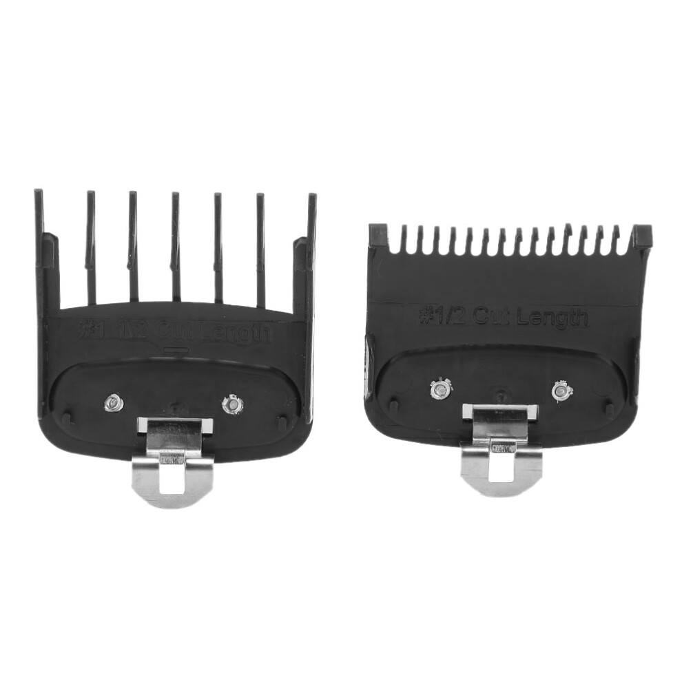 2pcs Black Clipper Attachment Guide Combs