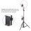 LED-Ringlicht mit Stativ 30 cm dimmbar 7