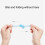 6pcs Silicone Reusable Drinking Straws Flexible for Children,20cm 7