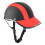 Universal Lightweight Red ABS Half Face Motorcycle Helmet Free Size 2