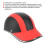 Universal Lightweight Red ABS Half Face Motorcycle Helmet Free Size 3
