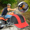 Universal Lightweight Red ABS Half Face Motorcycle Helmet Free Size 4