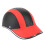 Universal Lightweight Red ABS Half Face Motorcycle Helmet Free Size 6