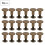 50 Sets Copper Flat Head Rivets for Notebook Binding 8mm 2