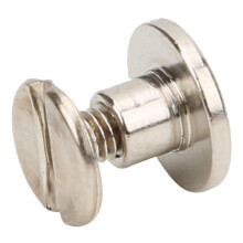50 Sets 6.5mm Brass Flat Head Studs for Leather Craft Fasteners