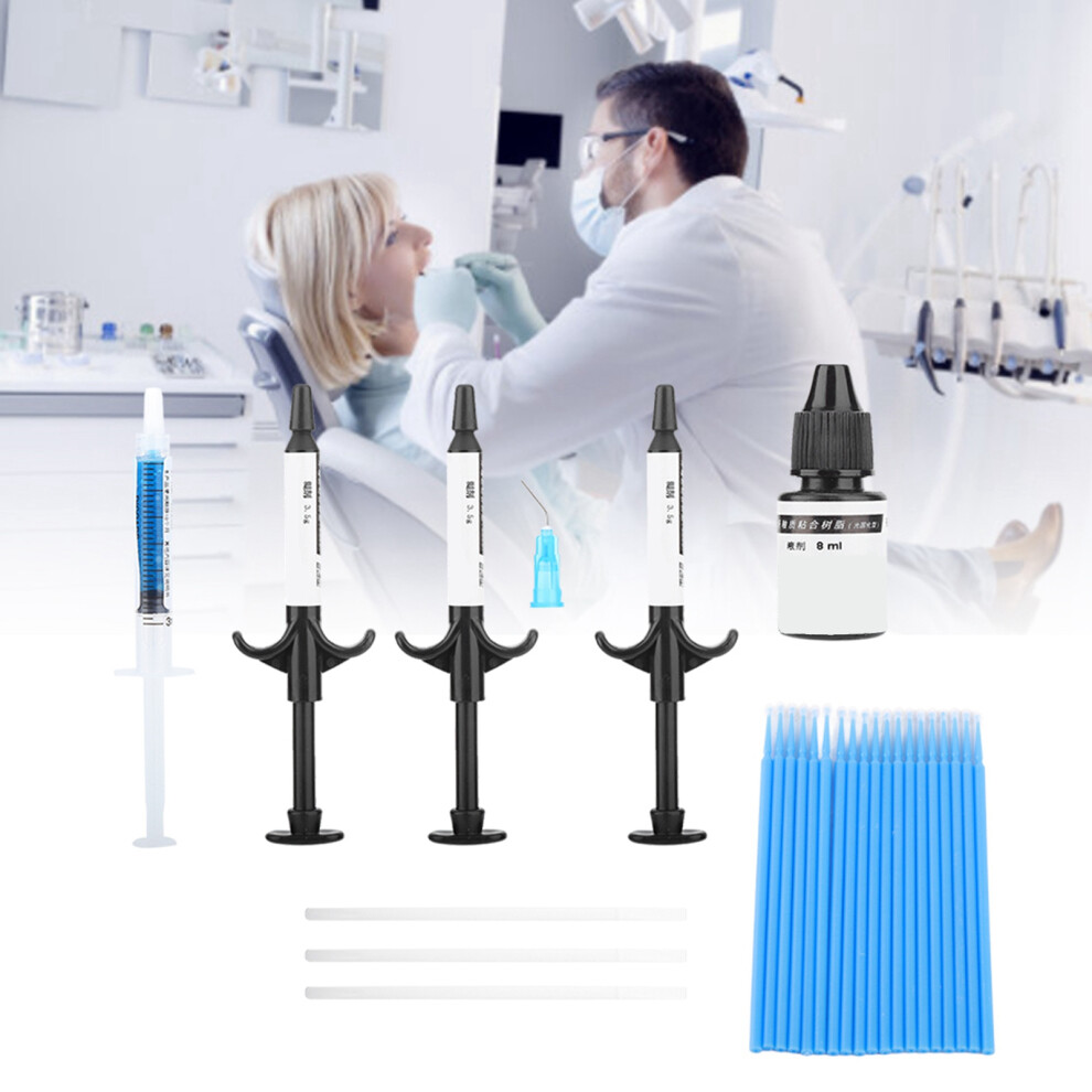 Light Orthodontic Dental Bonding Kit Adhesive Cure Large Set For Brackets