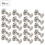 Leather & Notebook Binding Rivets Kit 8mm Copper Flat Head Silver 50 Pieces 7
