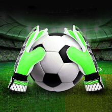 Erwachsenen-Fußballtorwart-Handschuhe Grün 5-10# PU-Schutzmitten