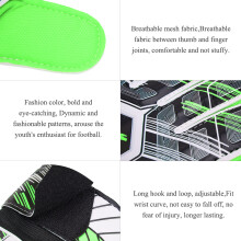 Adult Goalkeeper Gloves Green 5-10# PU Thicken Protective Soccer Gloves