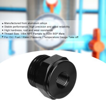 Oil Pressure Gauge Adapter 1/8in NPT Female to 1/2in BSP Male Reducer