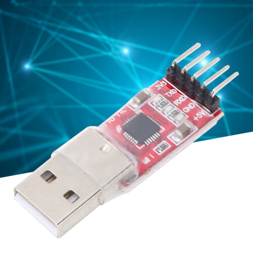 USB to TTL Serial Converter Module 5-Pin, Supports 300bps-1Mbps 2